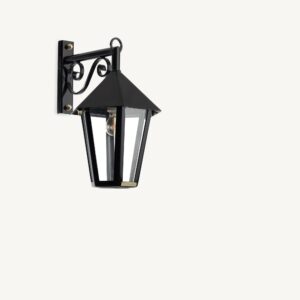 Artisans Zeskant Wandlamp op arm hangend M